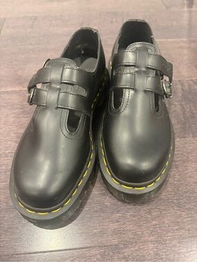 Dr. Martens 8065 Black Double Buckle Mary Janes Women’s 6 NWOT